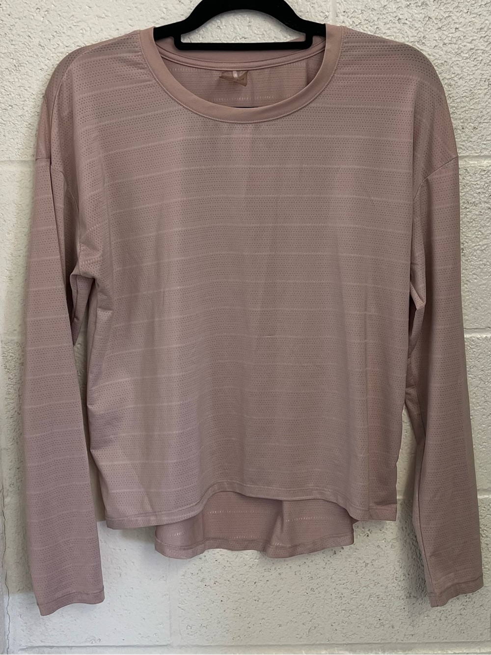 Long Sleeve Lightweight Crewneck Top - Tan